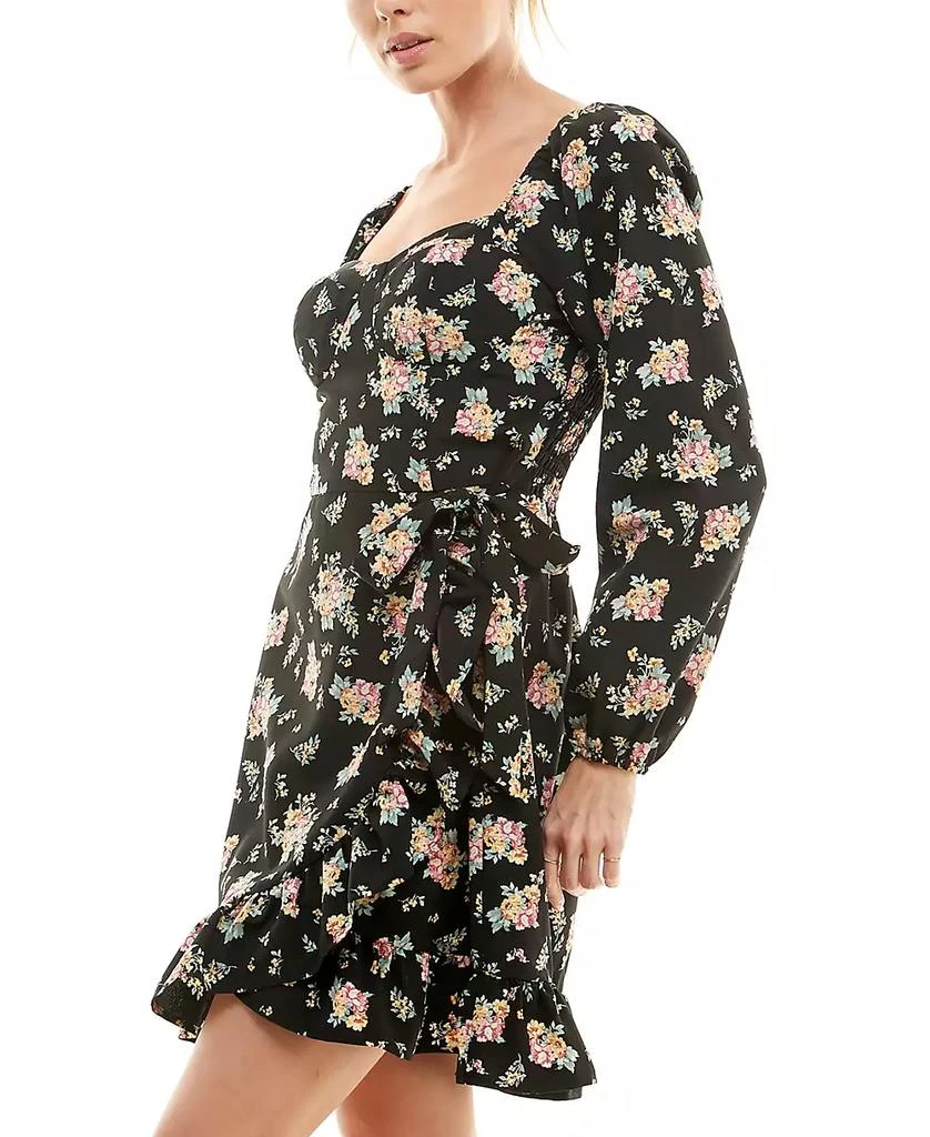 As U Wish Juniors' Long-Sleeve Sweetheart Dress 3