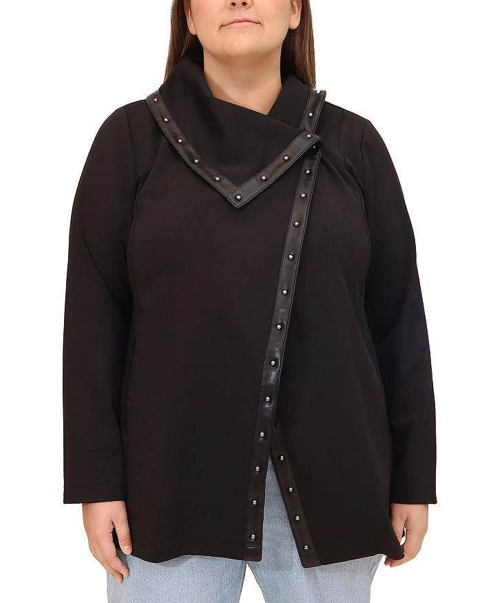 Bagatelle Plus Drape Collar Jacket 4
