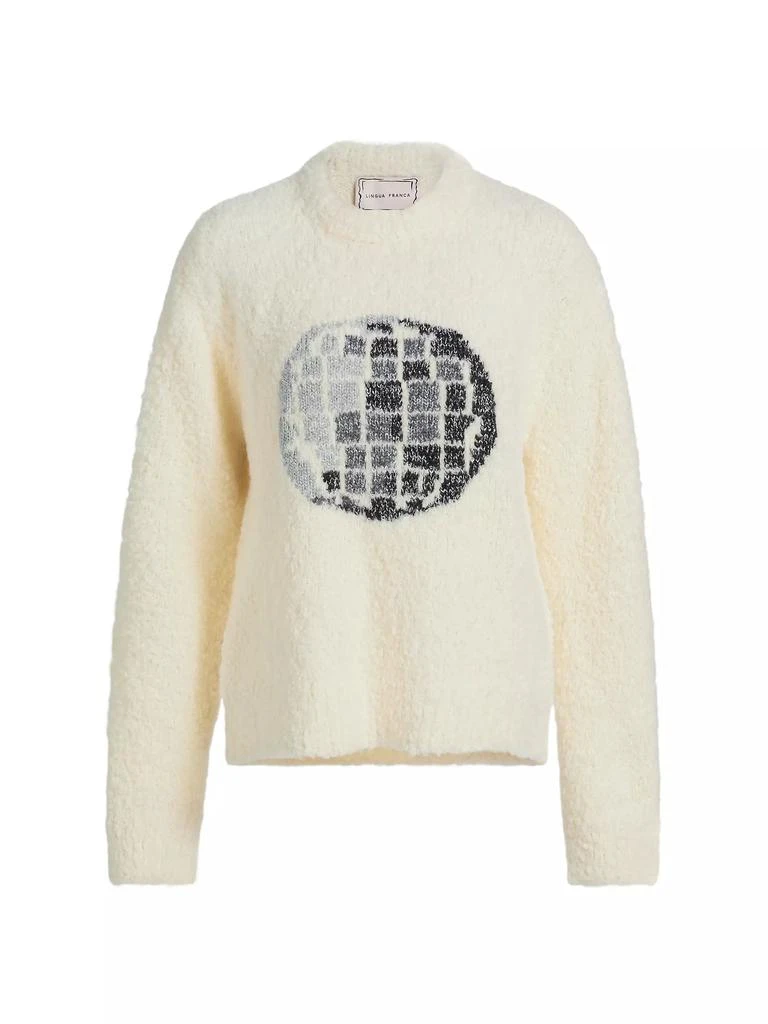 Lingua Franca Hand-Knit Disco Ball Sweater 1
