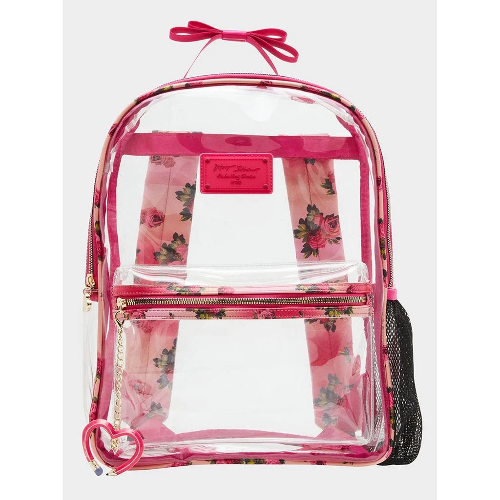 Betsey Johnson Large Clear Backpack Floral Print 4