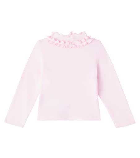 MONNALISA Baby embellished ruffled shirt