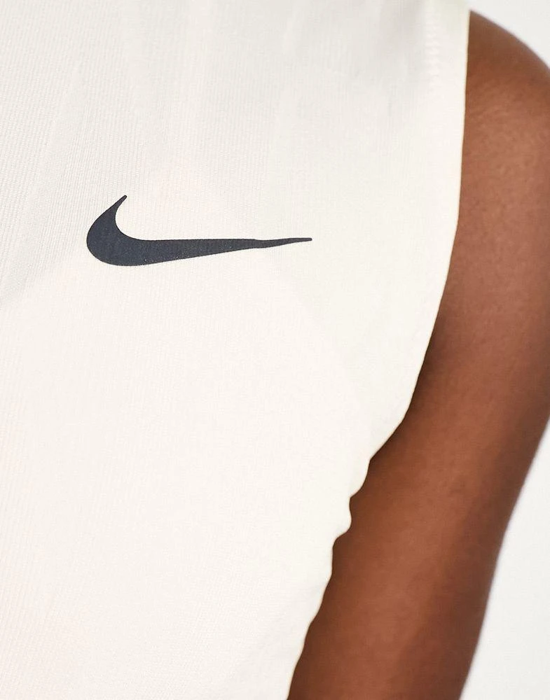 NIKE Nike Running Run Division Dri-FIT mono vest in white 3