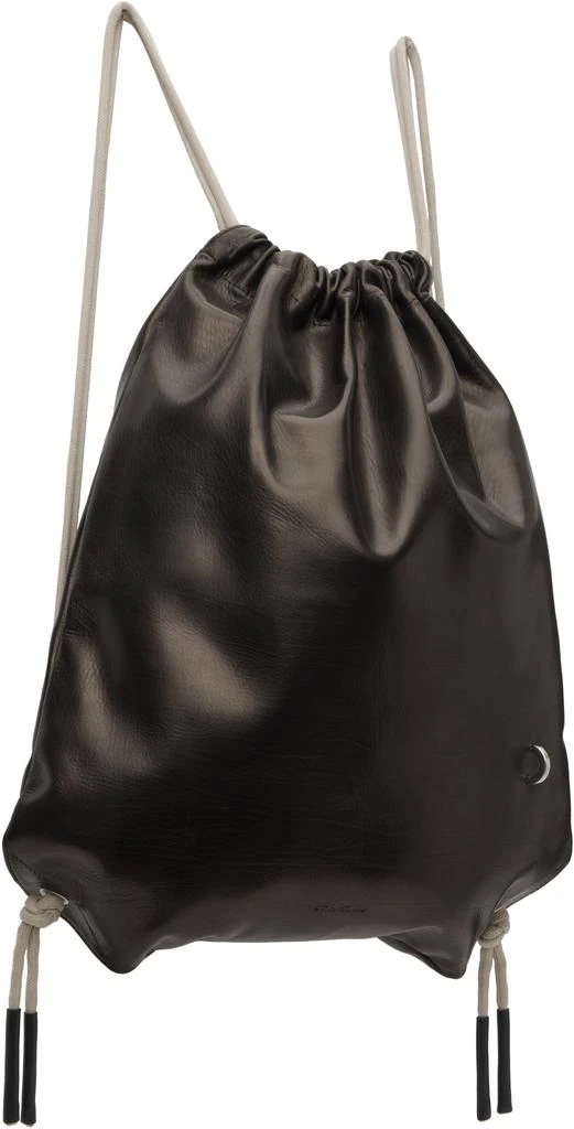 Rick Owens Black 
Off-White Concordians Drawstring Backpack 2