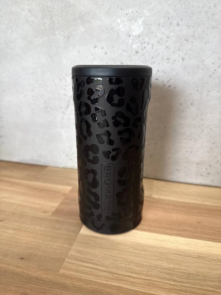 BRUMATE Hopsulator Slim 12Oz Can Cooler In Onyx Leopard 2