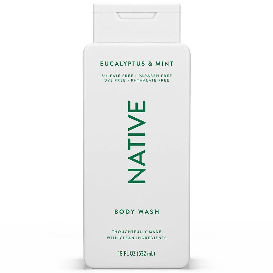 Native Body Wash, Sulfate Free, for Women and Men Eucalyptus & Mint 2