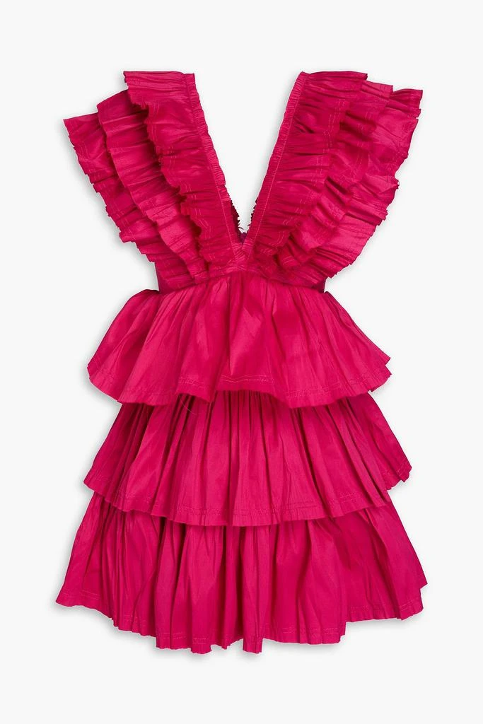 Aje Rhythmic tiered taffeta mini dress 1
