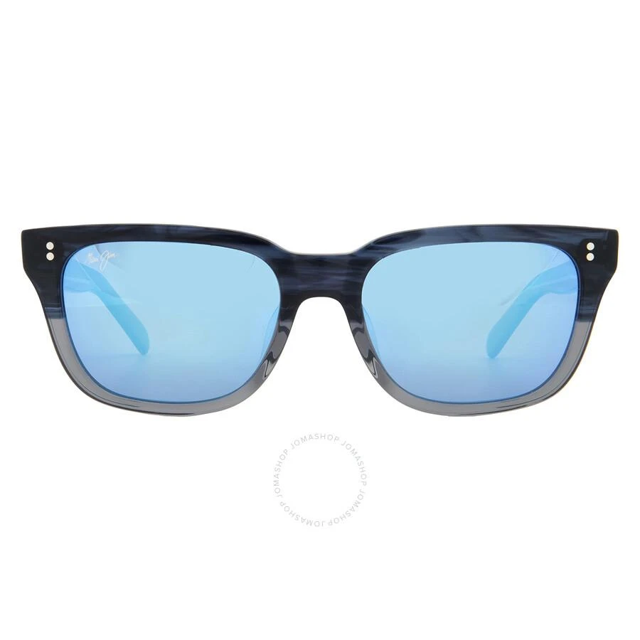 Maui Jim Maui Jim Likeke Blue Hawaii Rectangular Unisex Sunglasses B894-03 54 1