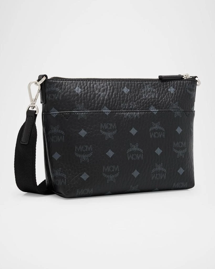 MCM Men's Aren Small Visetos Leather Crossbody Bag 3