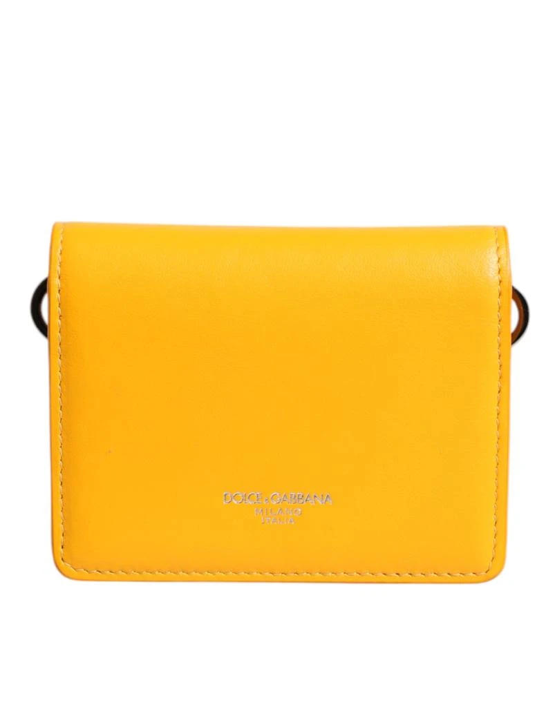 Dolce 
Gabbana Leather Bifold Card Holder Crossbody Men
s Bag (Pre-Owned)