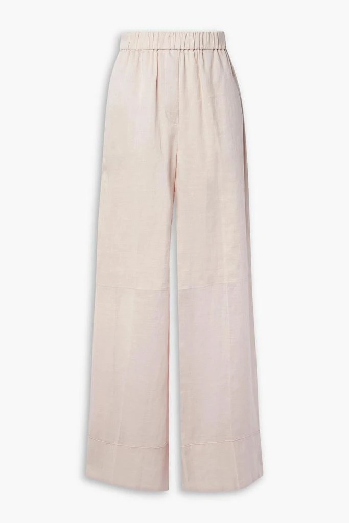 Joseph Milner paneled ramie-voile wide-leg pants 1