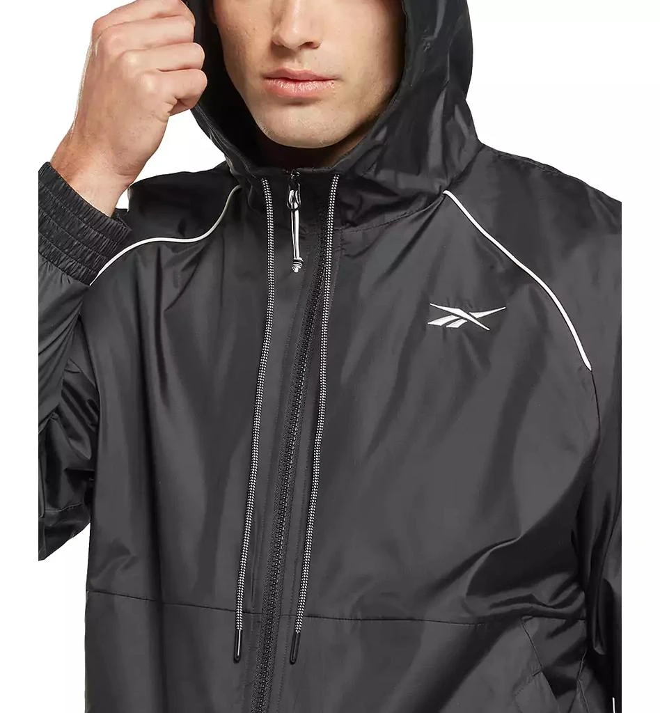Reebok Men's Regular-Fit Fleece-Lined Hooded DWR Jacket 3