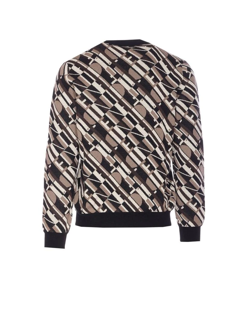 Fendi Fendi Logo Jacquard Crewneck Jumper 2