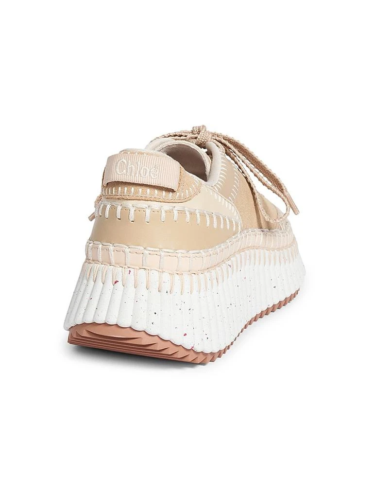 Chloé Nama Suede & Leather Low-Top Sneakers 3