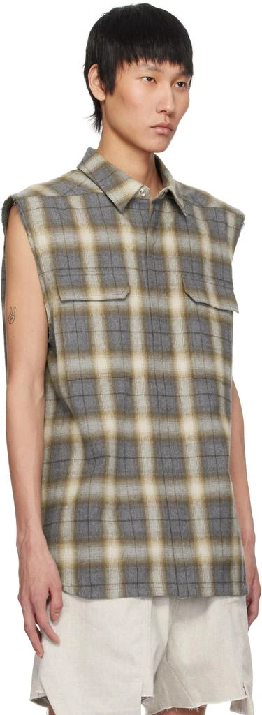 Rick Owens Gray Hollywood Jumbo SL Outer Shirt 2