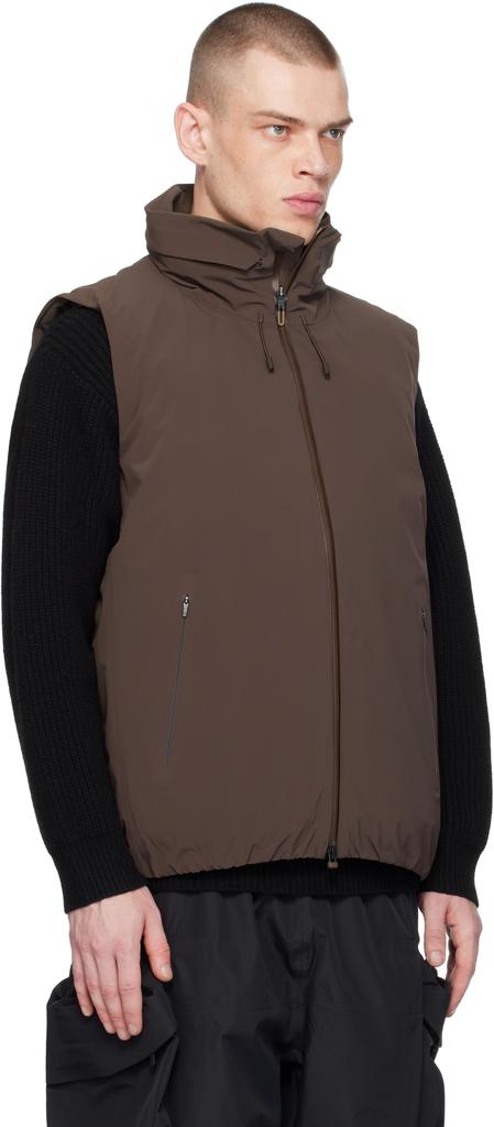 DESCENTE Brown Mizusawa Invisible INV-08 Down Vest