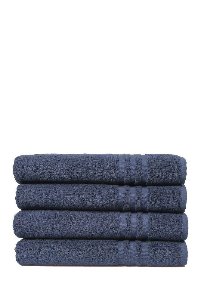 Linum Home Textiles Denzi Bath Towels - Set of 4 - Twilight Blue 1