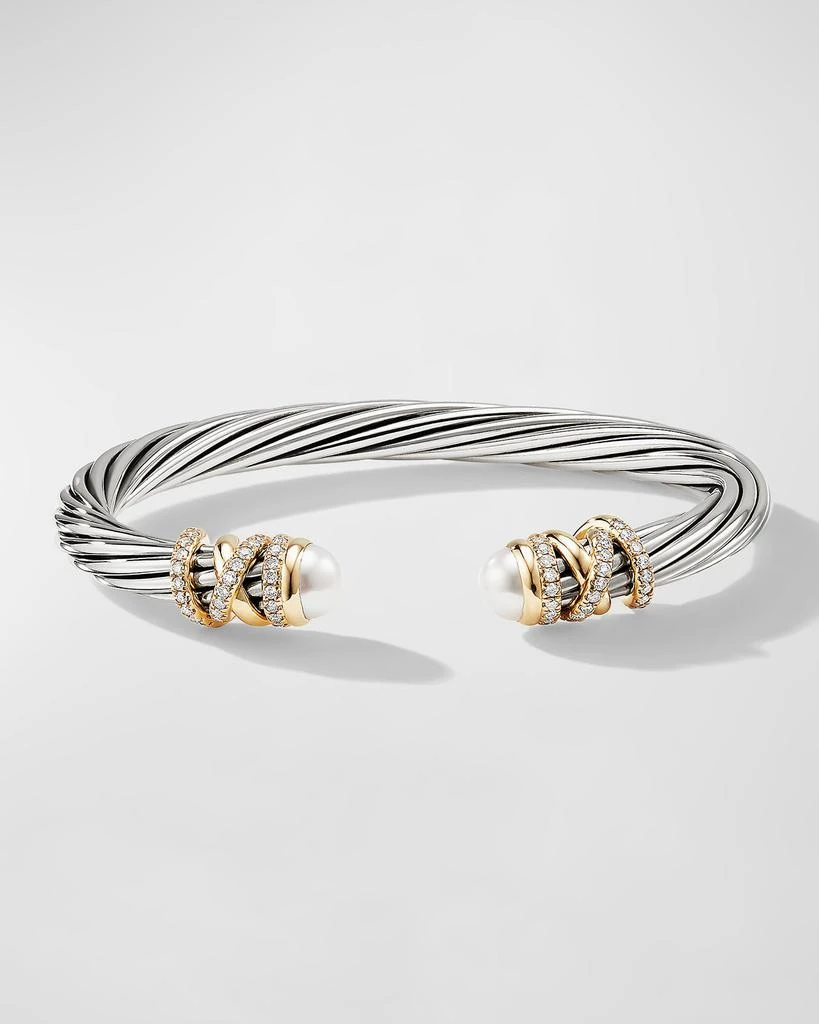 David Yurman Helena Bracelet with 18K Gold, Pearls and Diamonds 2