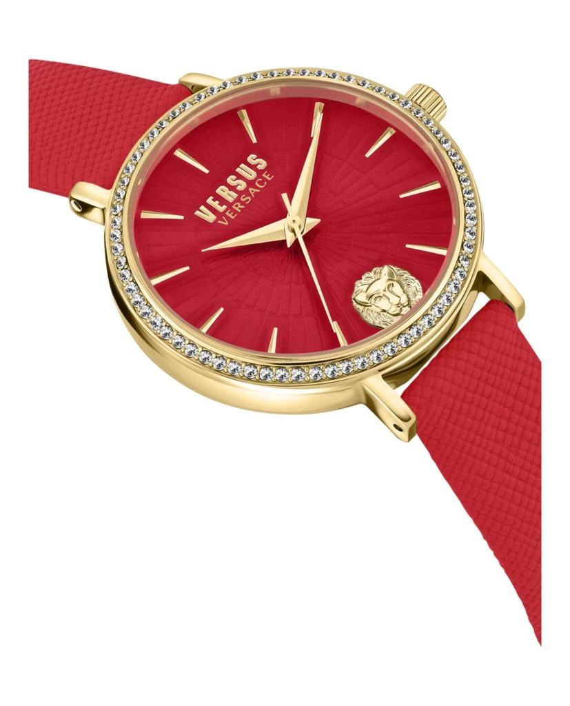 Versus Versace Mar Vista Crystal Leather Watch 3