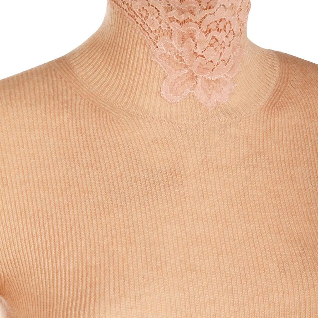 Valentino Valentino Lace Detailed Long-Sleeved Jumper 3