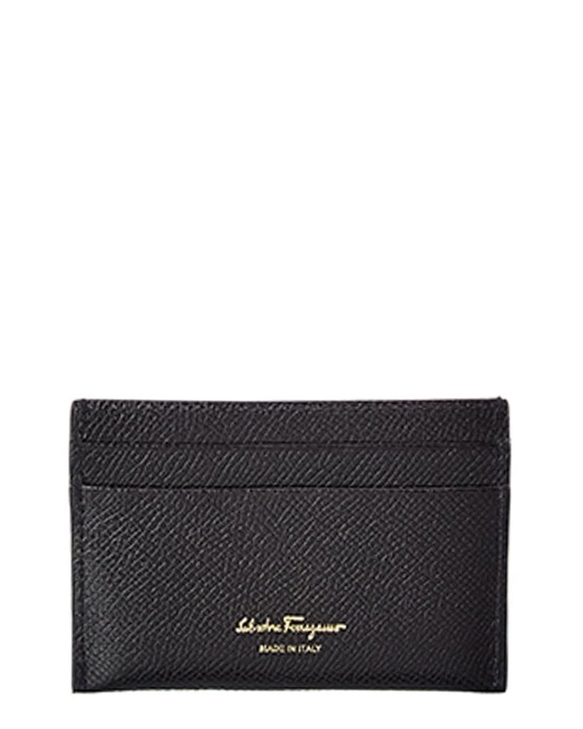 Salvatore Ferragamo Ferragamo Gancini Leather Card Holder 2