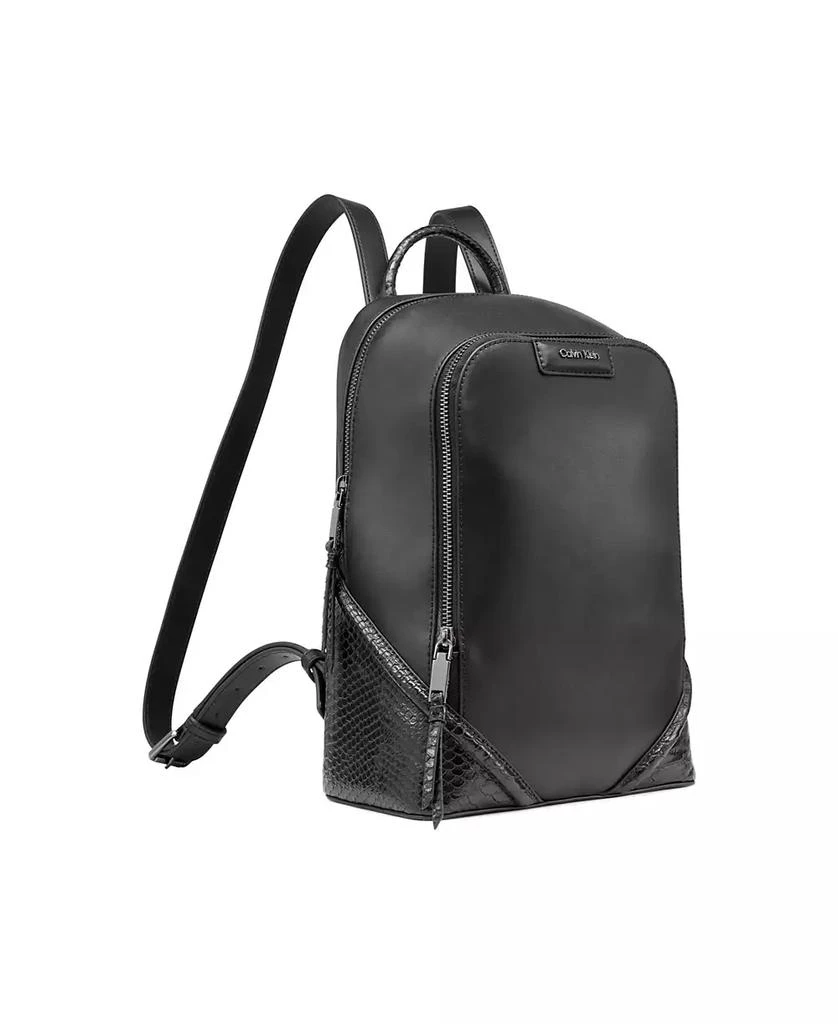 Calvin Klein Iver Mixed Material Zip-Around Backpack 5