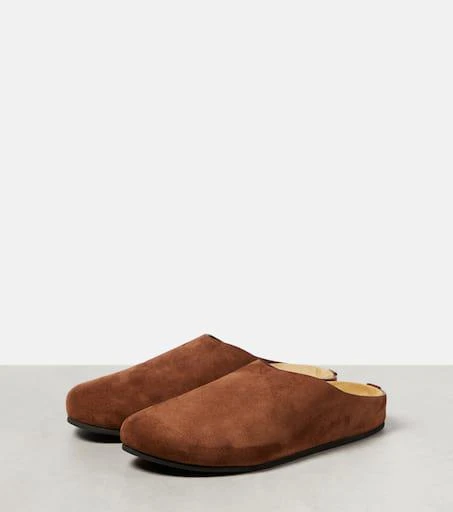 The Row Hugo suede mules 5