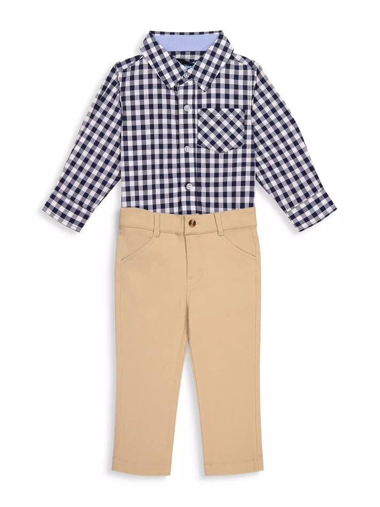 Andy & Evan Baby's Gingham Shirt Bodysuit 2