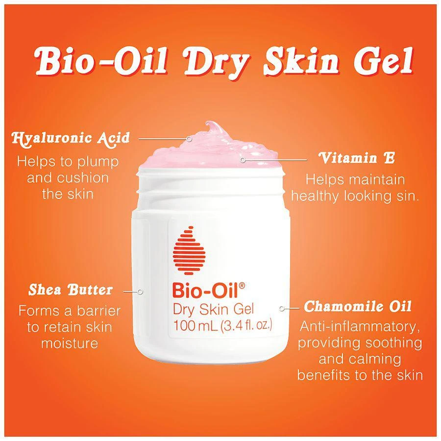 Bio-Oil Dry Skin Gel for Face and Body Moisturizer with Vitamin B3 5