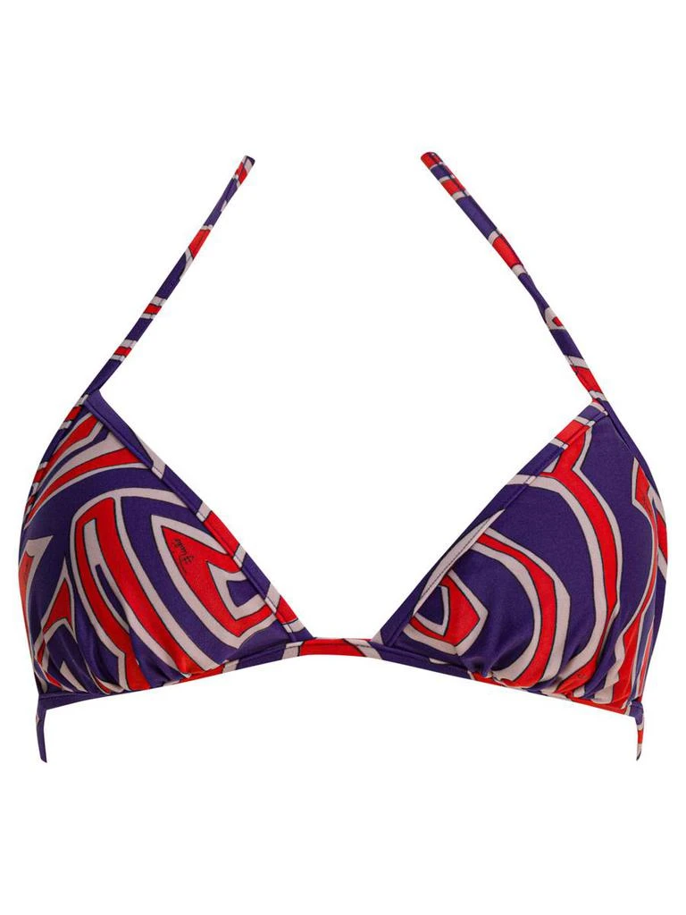Pucci Pucci Labirinto Print Triangle Bikini Top 1