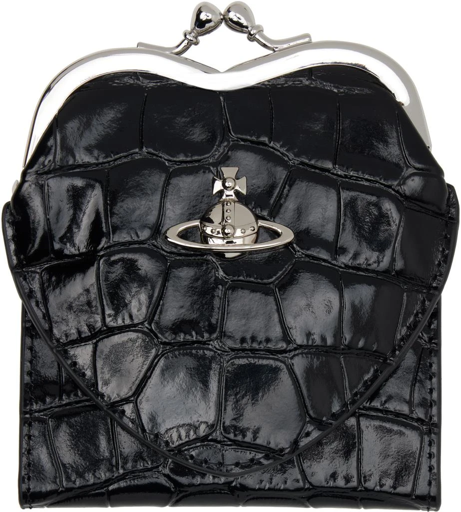 Vivienne Westwood Black Heart Frame Wallet