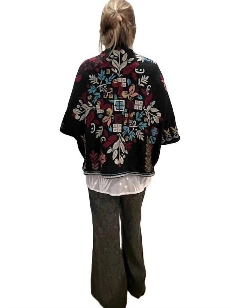 Johnny Was Asli Poncho In Black 2