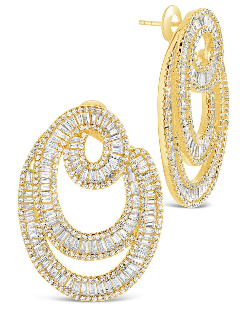 Sterling Forever Arie CZ Statement Drop Earrings