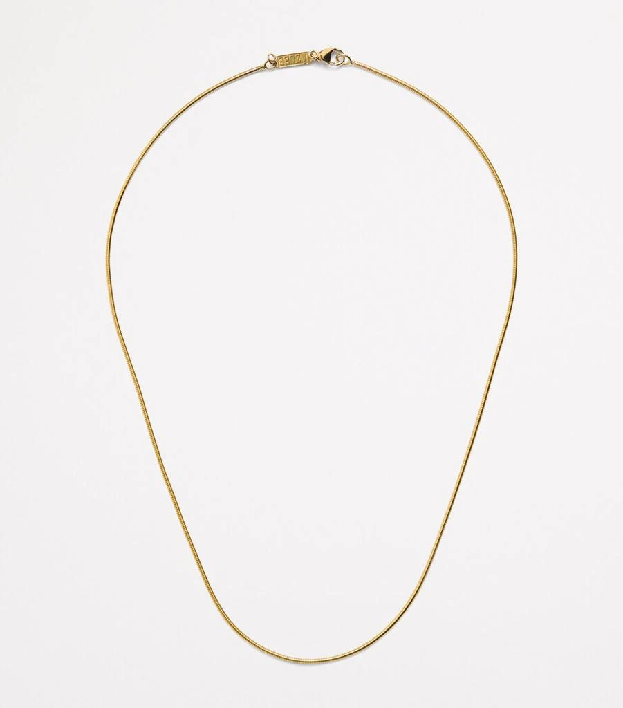 Azlee Yellow Gold Cascade Chain Necklace 3