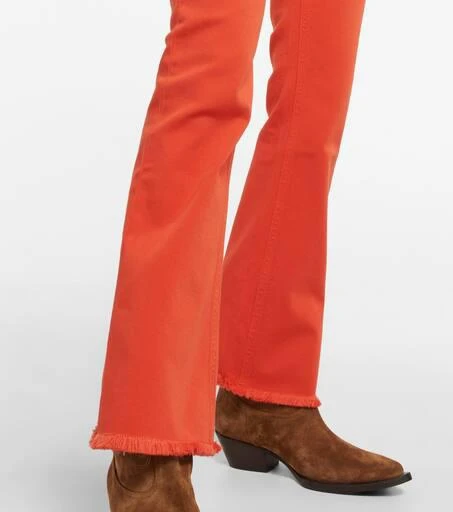 ETRO Embroidered mid-rise flared jeans 5