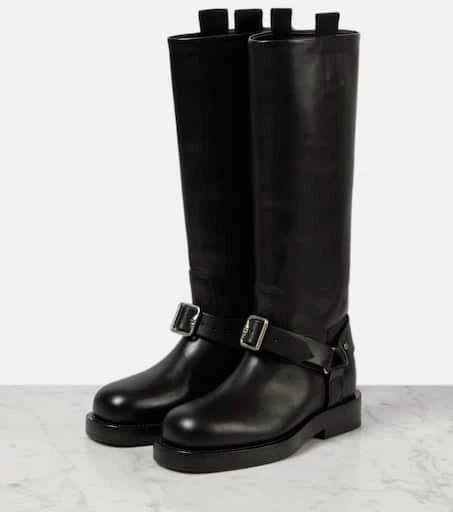 Burberry Saddle leather knee-high boots 5