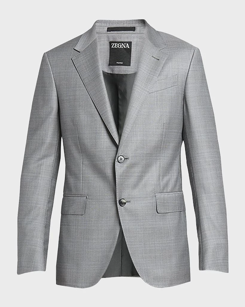 Zegna Men's Plaid Wool Suit 1