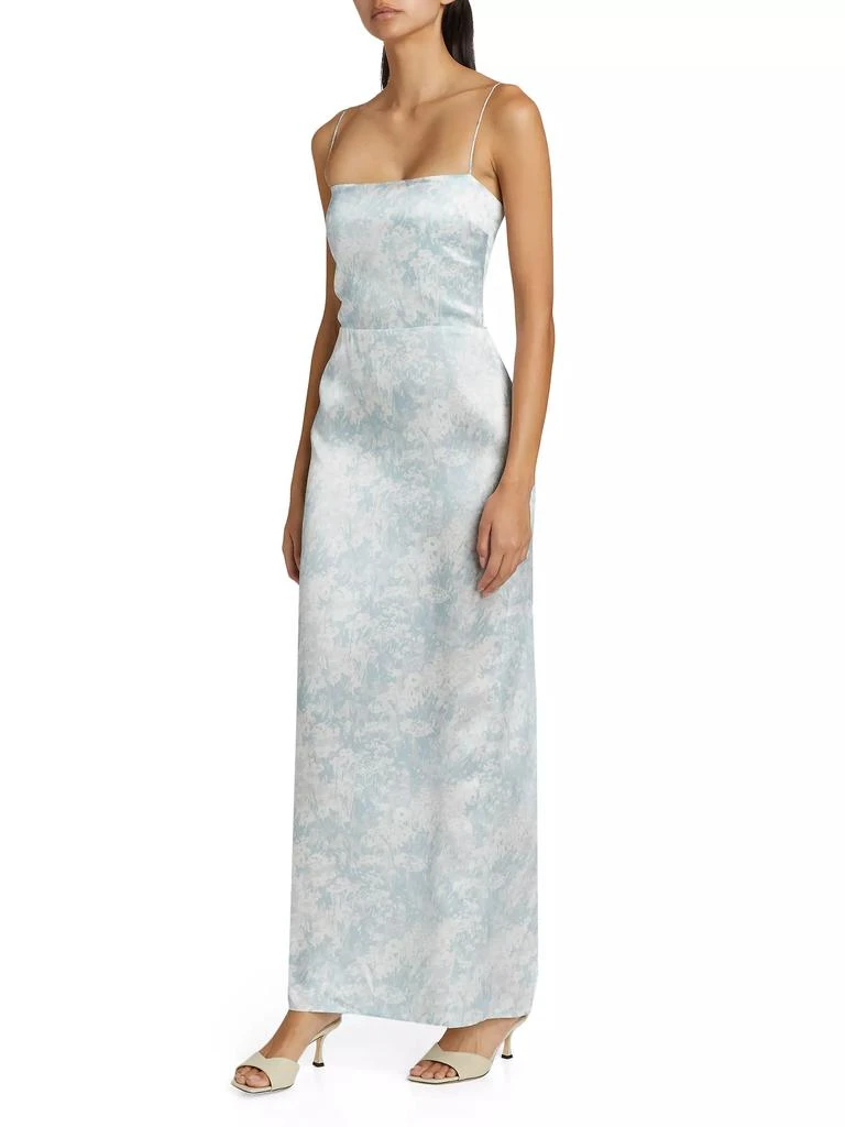 Reformation Frankie Floral Silk Sleeveless Maxi Dress 4