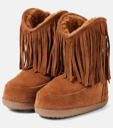 INUIKII Cowboy Fringes suede snow boots 4