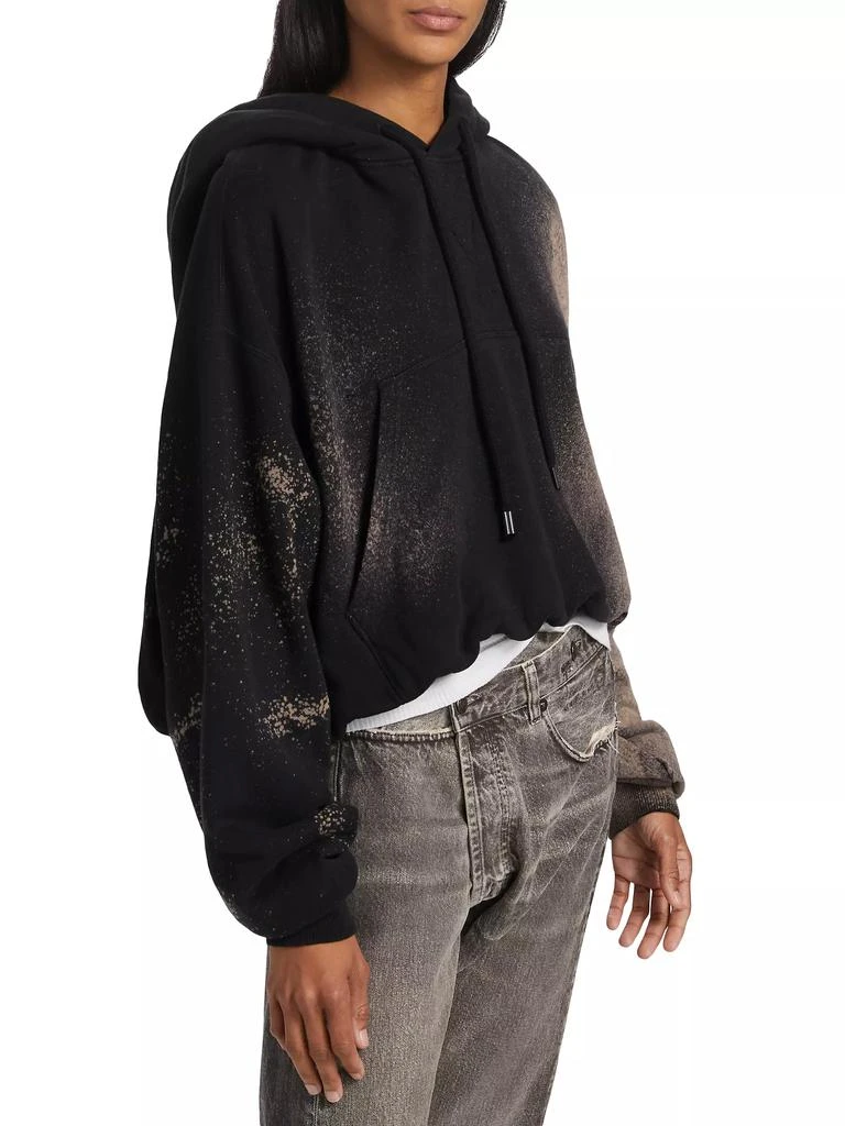 R13 Bleached Cotton Crop Hoodie 4