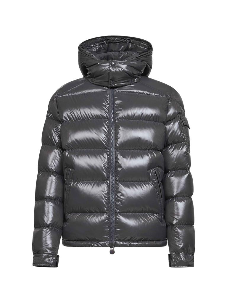 Moncler MONCLER | Grey Moncler Maya short hooded down jacket | Man | 1