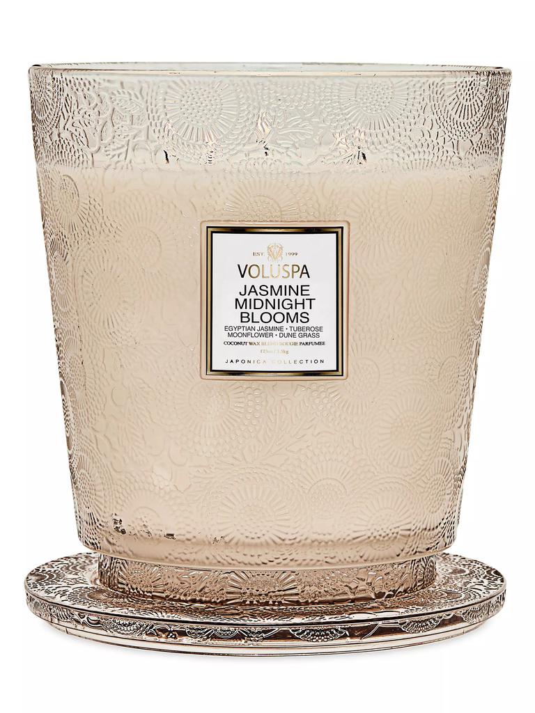 Voluspa Japonica Jasmine Midnight Blooms 5-Wick Hearth Candle