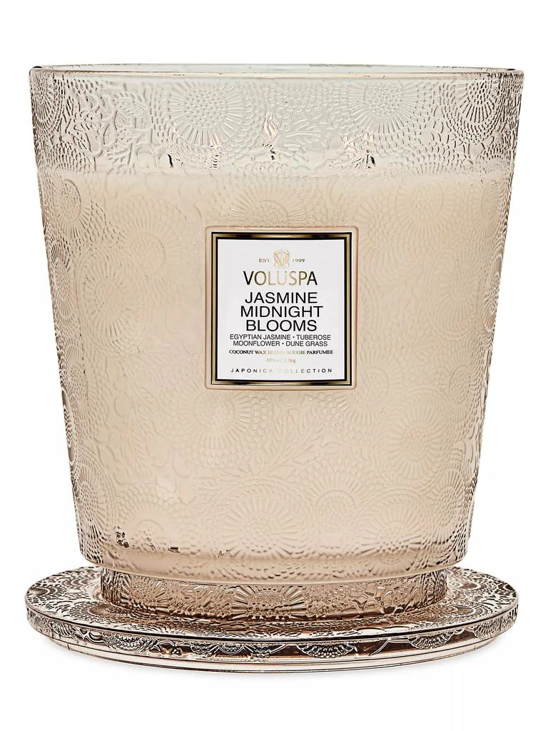 Voluspa Japonica Jasmine Midnight Blooms 5-Wick Hearth Candle 2