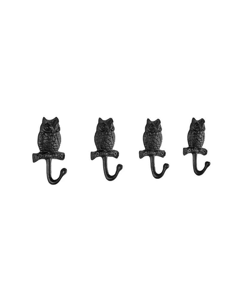 Danya B 4 Piece Owl on Branch Decorative Wall Hook Set 5