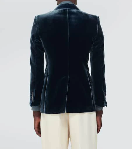 Tom Ford Double-breasted velvet suit jacket 4