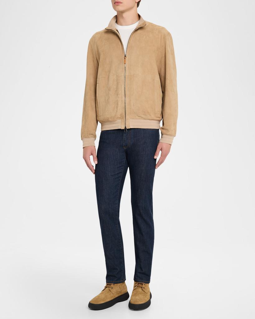 Canali Men's Suede Full-Zip Blouson