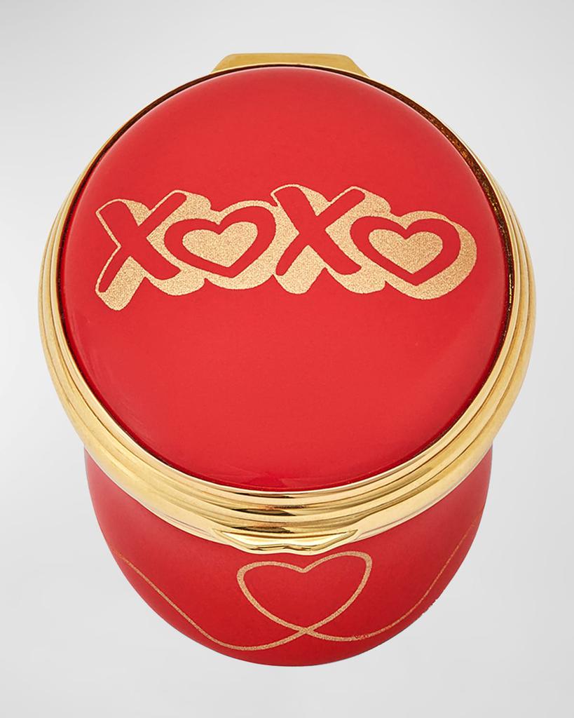 Halcyon Days Hearts & Kisses Enamel Box