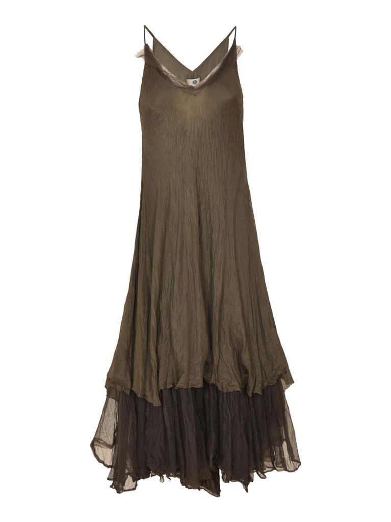 MARC LE BIHAN Asymmetric Lace Paneled Dress