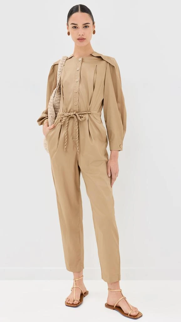 FARM Rio Brown Raglan Sleeve Jumpsuit 4