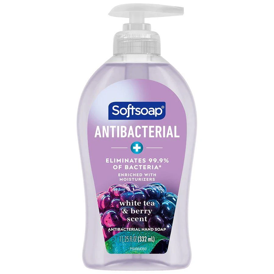 Softsoap Antibacterial Liquid Hand Soap Pump White Tea & Berry 1
