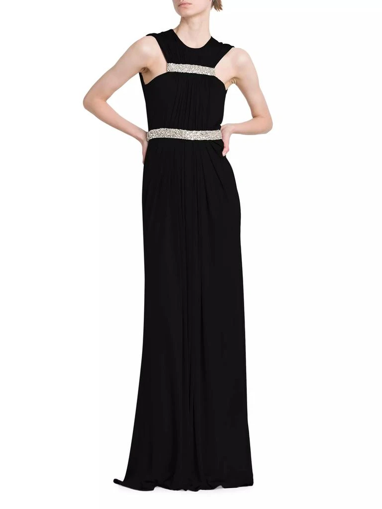 Alexander McQueen Jersey Crystal-Embellished Sleeveless Gown 2
